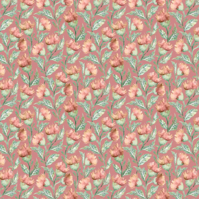 Hawick Rust Fabric by Voyage