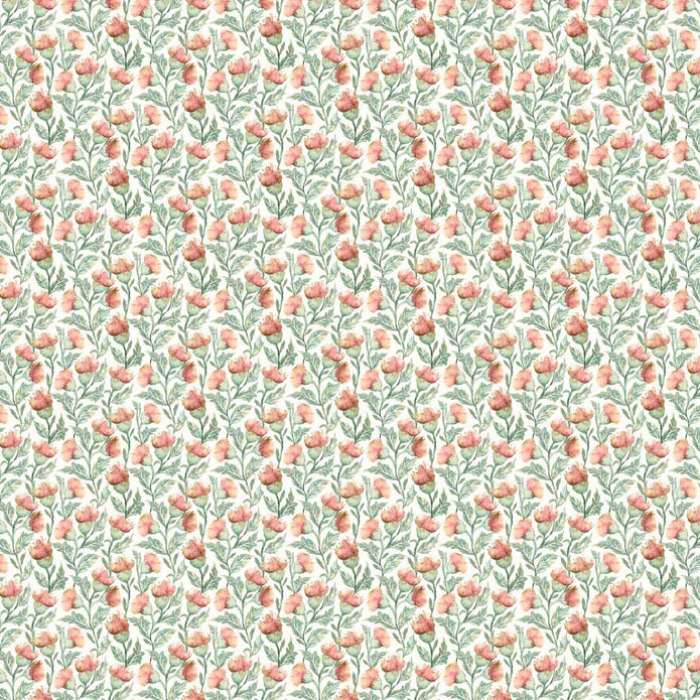 Hawick Rust Linen Fabric by Voyage