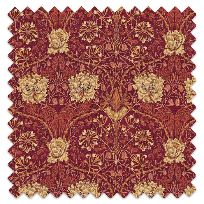 Swatch of Honeysuckle & Tulip Brick/Russet