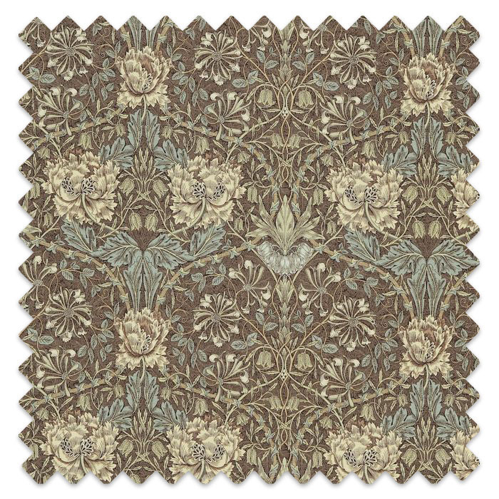 Swatch of Honeysuckle & Tulip Bullrush/Slate