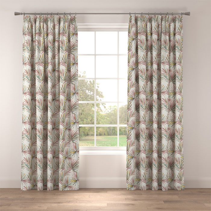 Curtains in Kaia Blush Mint by Belfield Home