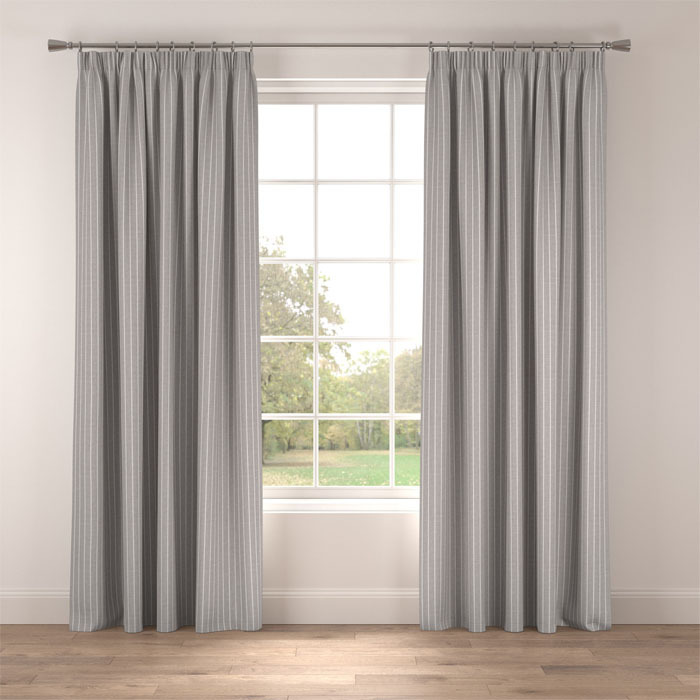 Curtains in Keswick Dove Grey by Belfield Home