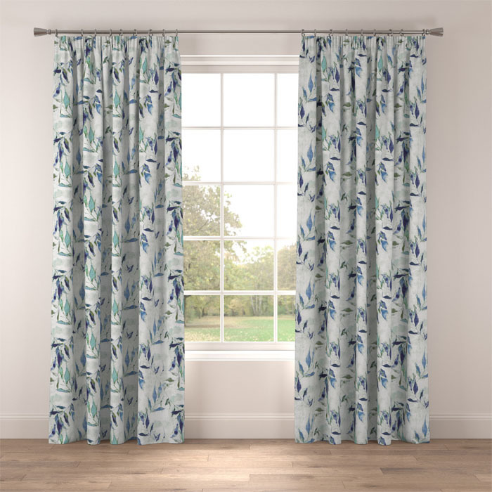 Curtains in Laurel Blue by Belfield Home