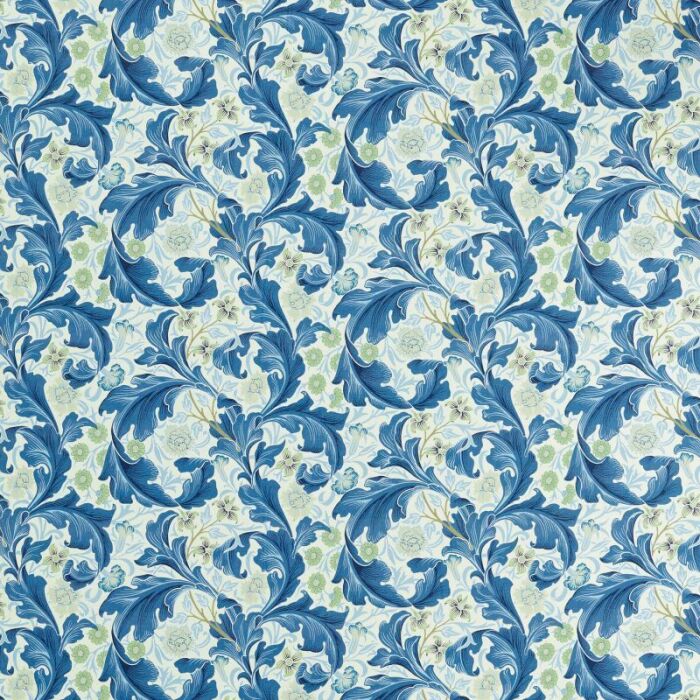 Leicester Paradise Blue Fabric by Morris & Co