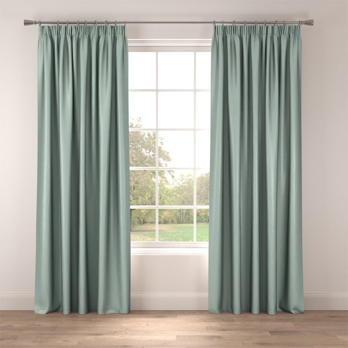 Curtains in Lunar Eau De Nil by Belfield Home