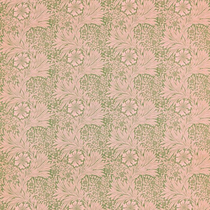 Marigold Olive/Pink Fabric by Morris & Co