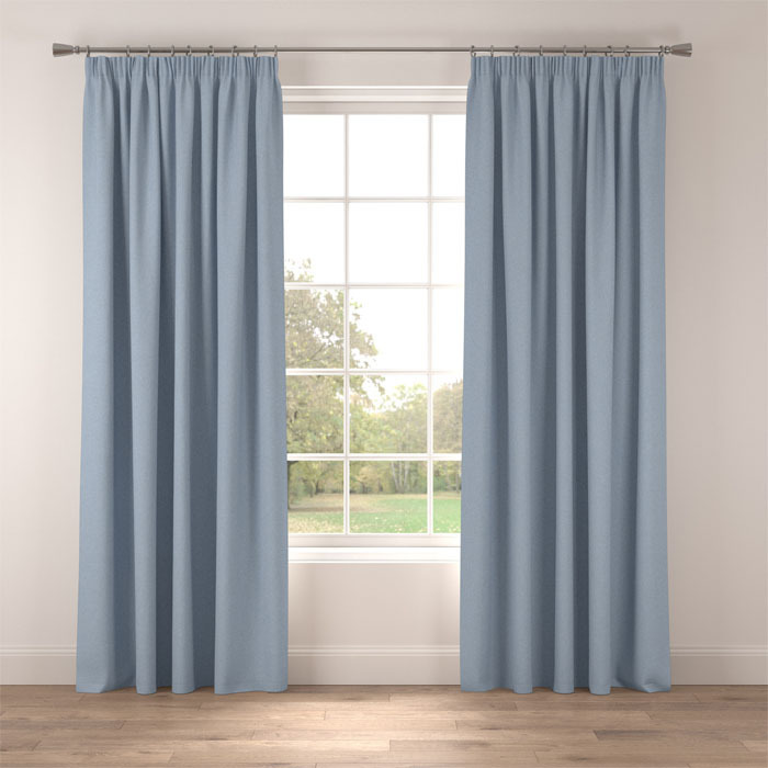Curtains in Marlow Cloud Blue by Belfield Home