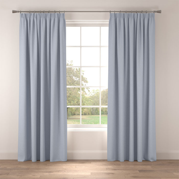 Curtains in Marlow Grey Mist by Belfield Home