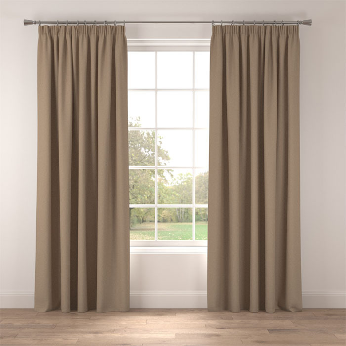 Curtains in Marlow Mushroom by Belfield Home