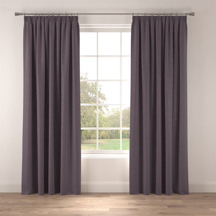 Curtains in Marriot Mauve by Belfield Home