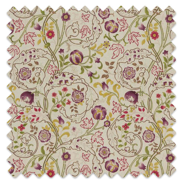 Swatch of Mary Isobel Wine/Linen