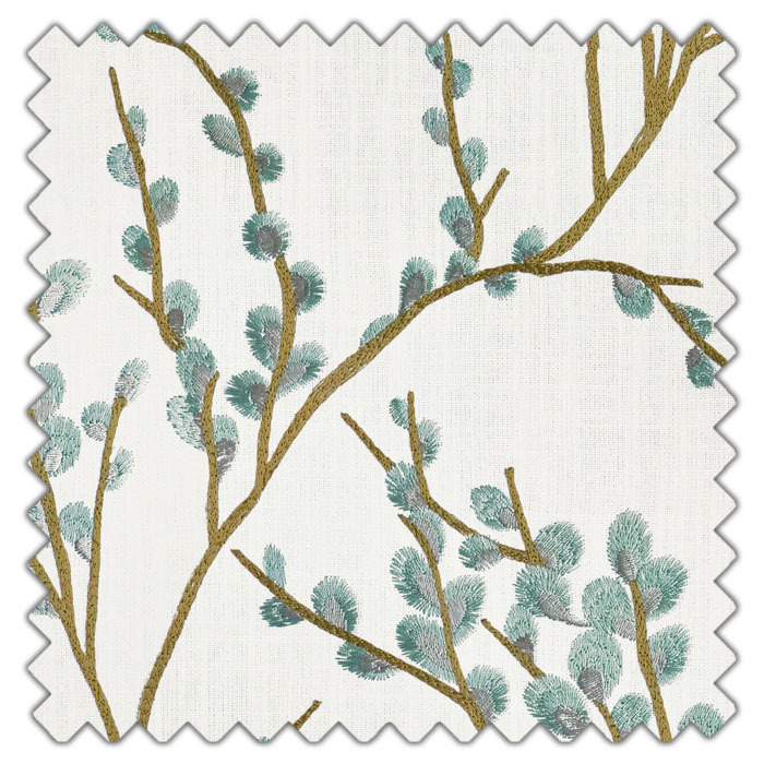 Swatch of Mila Azure by Belfield Home