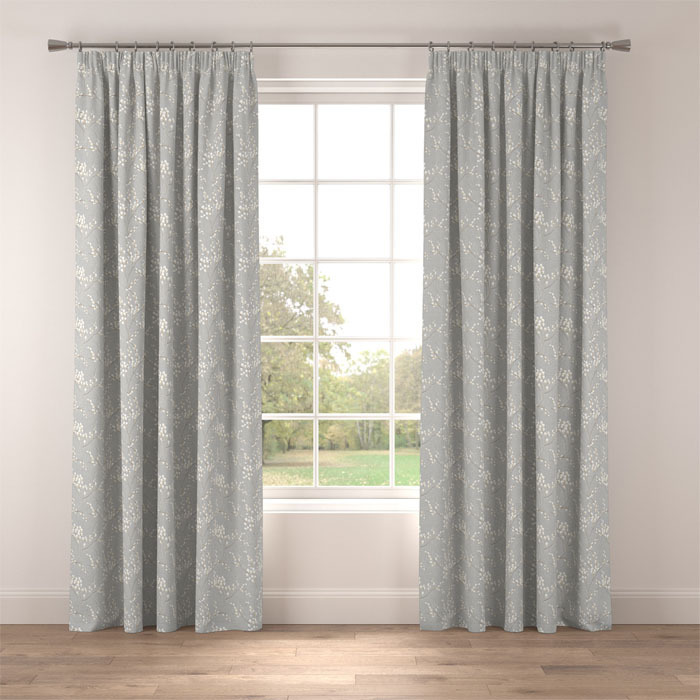 Curtains in Mila Dove by Belfield Home