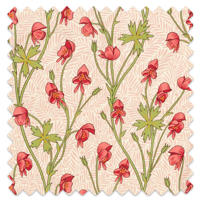 Swatch of Monkshood Rhubarb