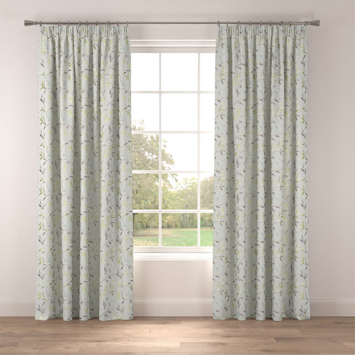 Curtains in Norella Green by Belfield Home