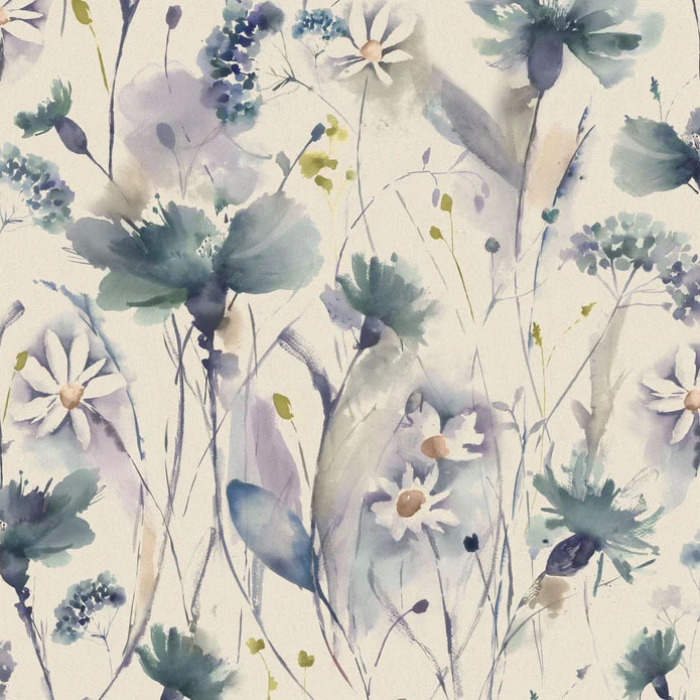 Olearia Crocus Linen Fabric by Voyage
