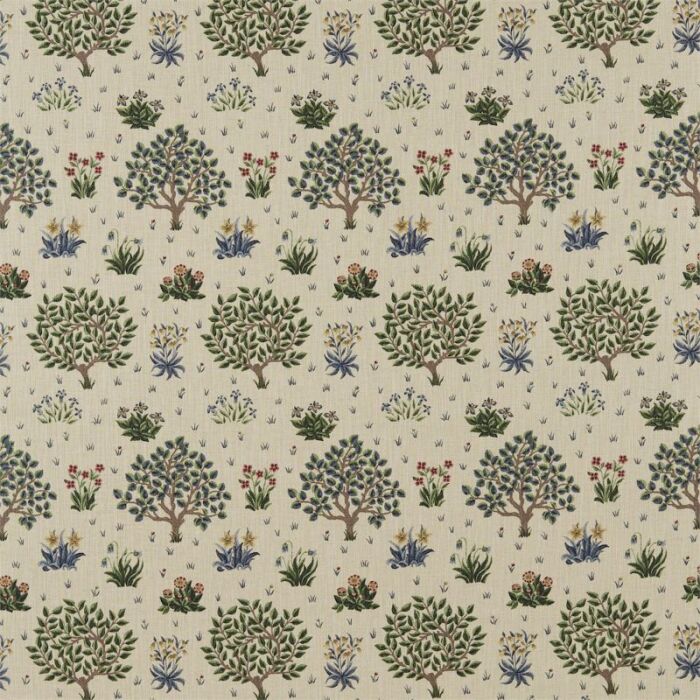 Orchard Forest/Indigo Fabric by Morris & Co