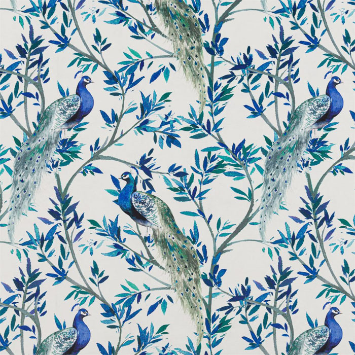 Peacock Ocean Fabric by Bill Beaumont