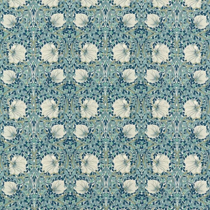 Pimpernel Cobalt/Mineral Fabric by Morris & Co