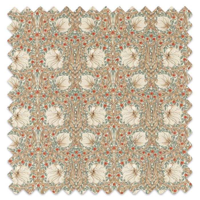 Swatch of Pimpernel Linen/Coral