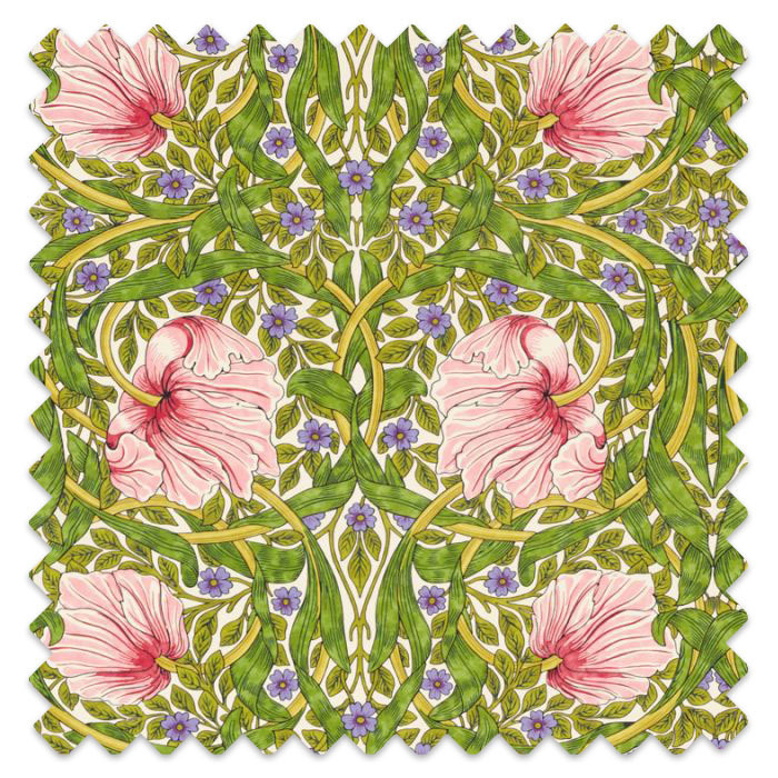 Swatch of Pimpernel Sap Green/Strawberry