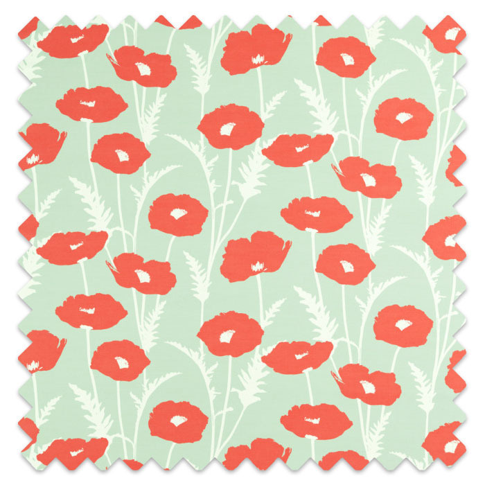 Swatch of Poppy Pop Sage Poppy by Scion