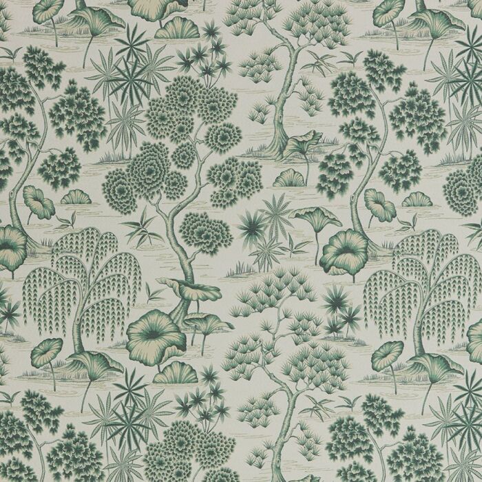 Porcelain Evergreen Fabric by iLiv