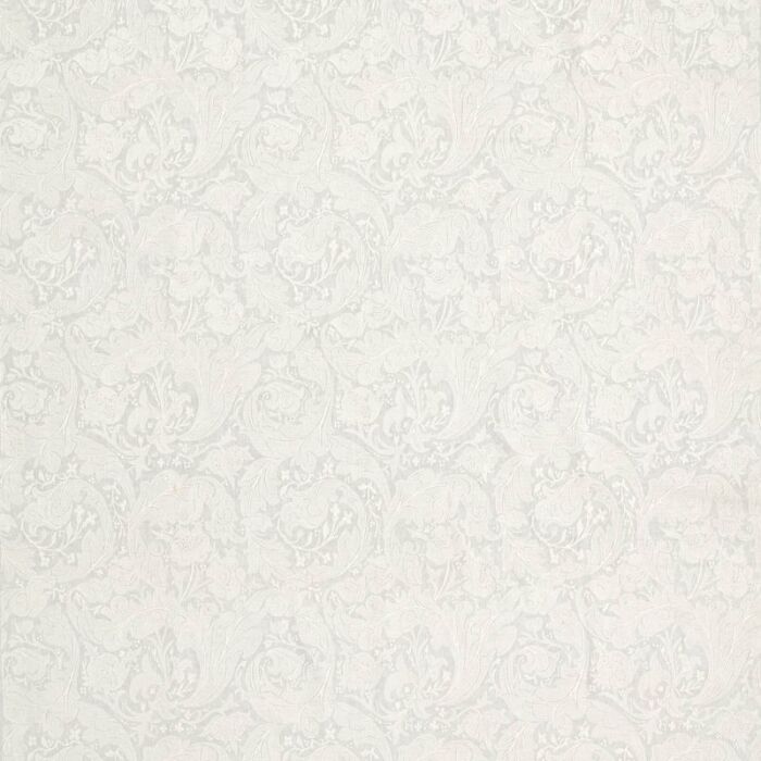 Pure Bachelors Button Embroidery Grey Blue Fabric by Morris & Co