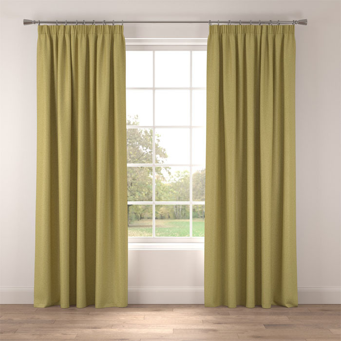 Curtains in Raffia Fern by Belfield Home