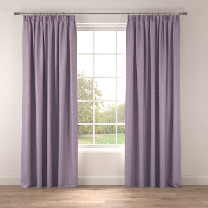 Curtains in Raffia Mauve by Belfield Home