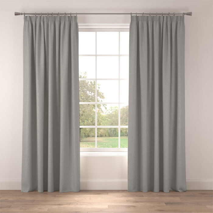 Curtains in Raffia Silver by Belfield Home