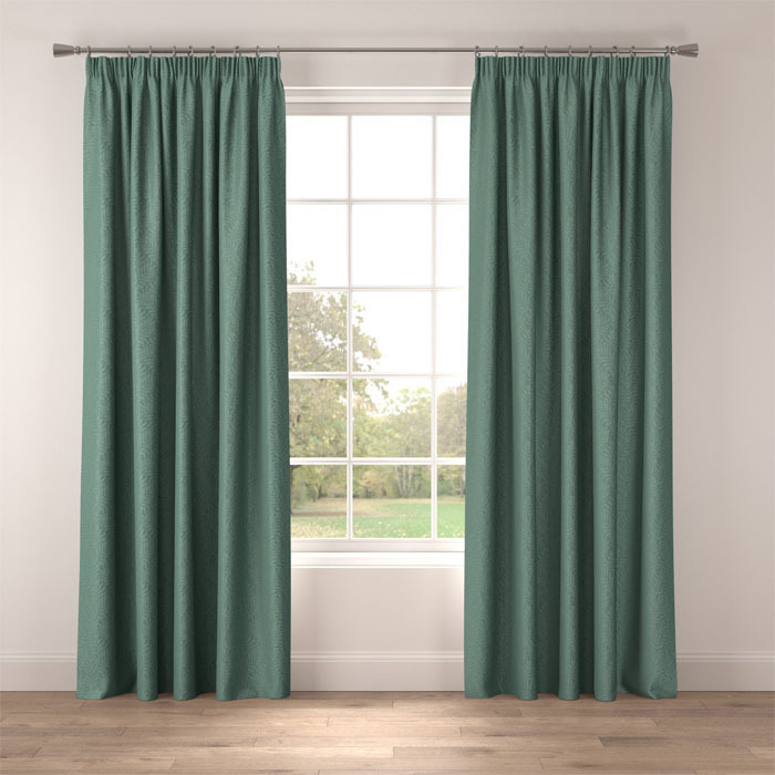 Curtains in Rowan Azure by Belfield Home