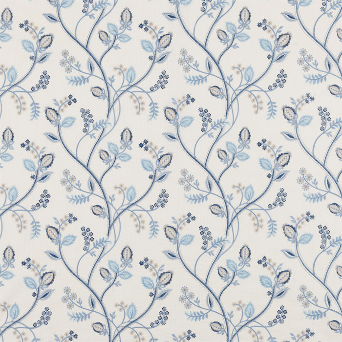 Samlesbury Cornflower Fabric by Bill Beaumont