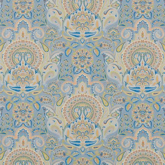 Shiraz Marine Blue Fabric by Bill Beaumont