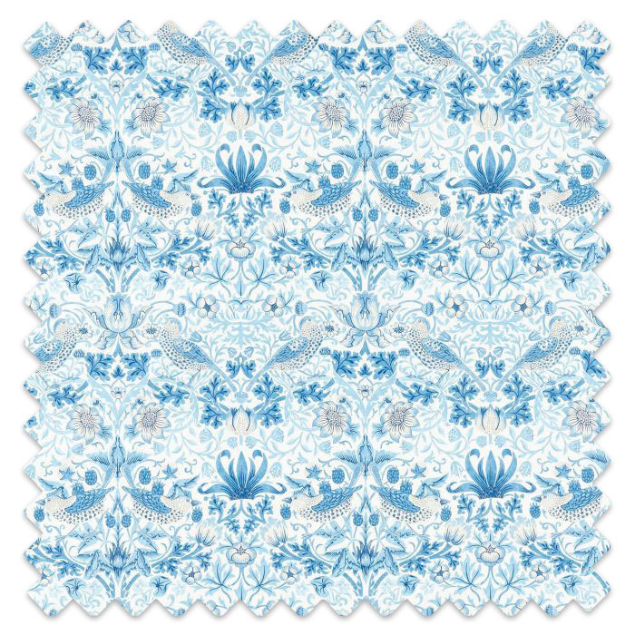 Swatch of Simply Strawberry Thief Woad