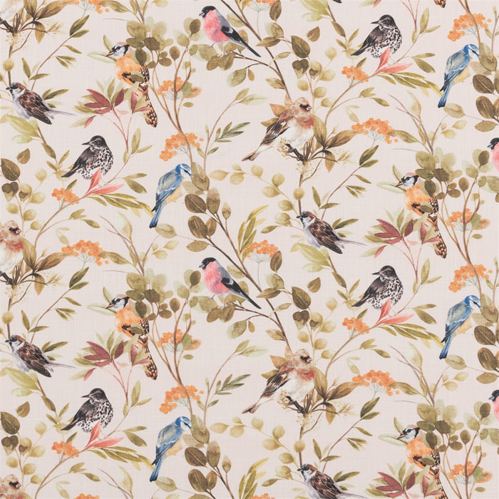 Songbirds Spring Fabric by Bill Beaumont