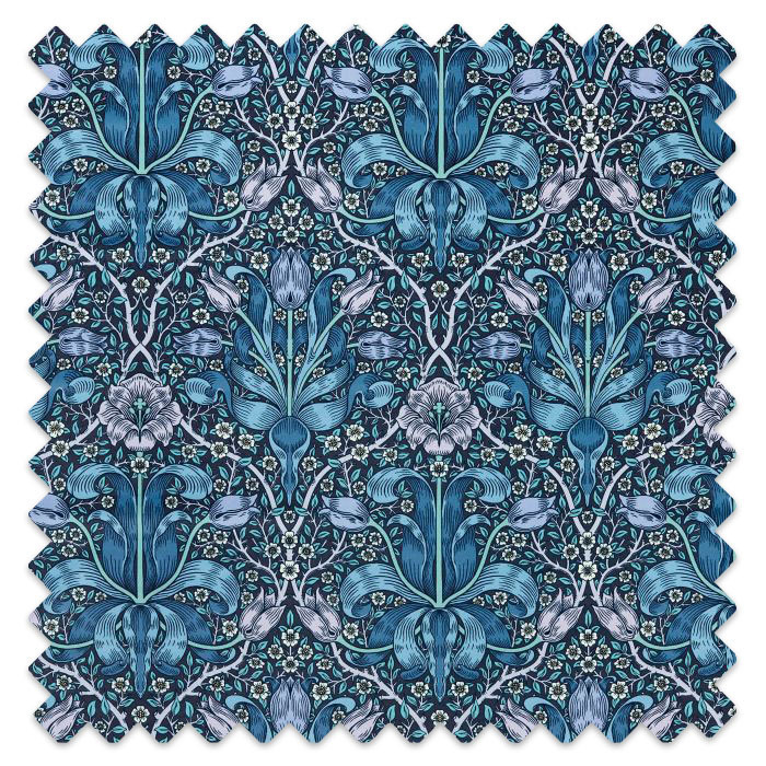 Swatch of Spring Thicket Velvet Midnight/Lilac