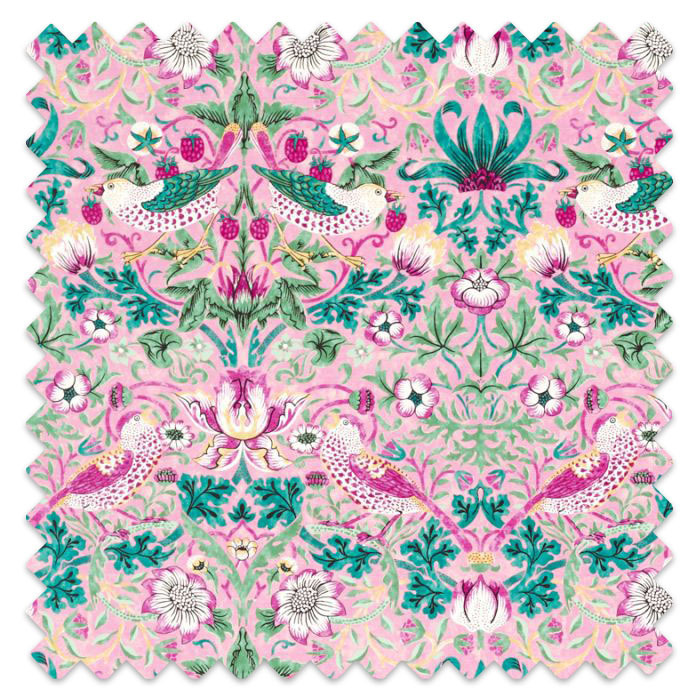 Swatch of Strawberry Thief Miami Strip