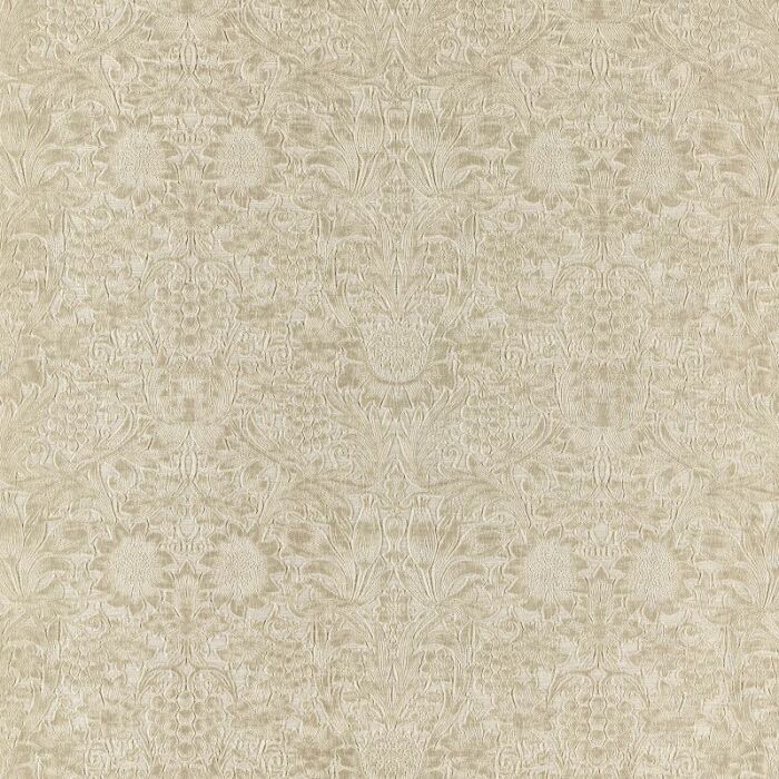 Sunflower Caffoy Velvet Fired Biscuit Fabric by Morris & Co