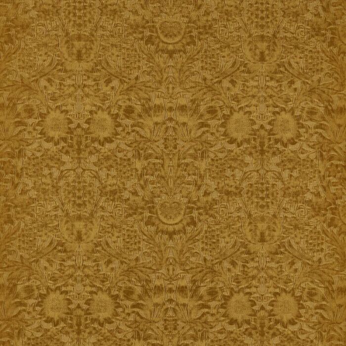 Sunflower Caffoy Velvet Sussex Rush Fabric by Morris & Co