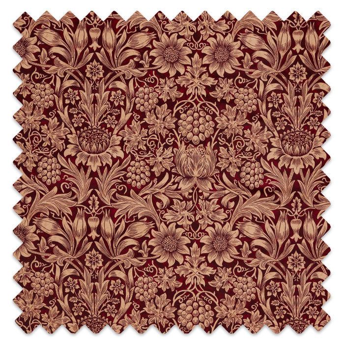 Swatch of Sunflower Velvet Kermes/Birch