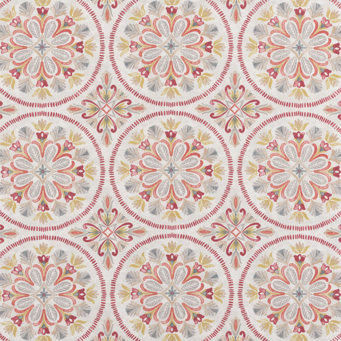 Tamarix Pomegranate Fabric by Bill Beaumont