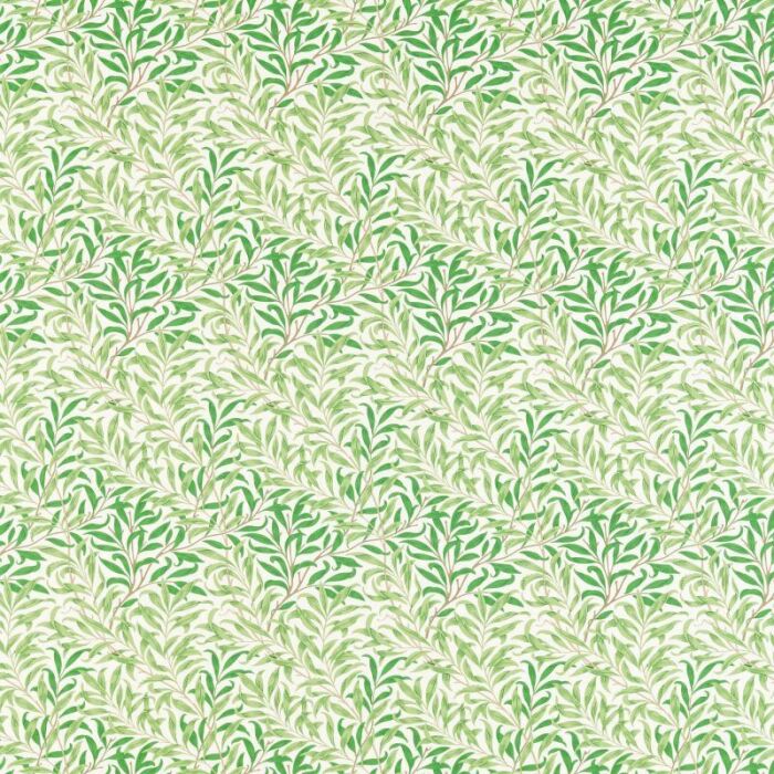 Willow Boughs Leaf Green Fabric by Morris & Co