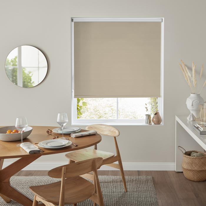 Harris Beige Blackout Eve Electric Roller Blind