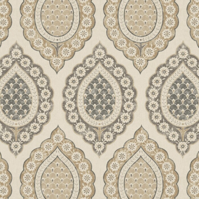 Indienne Espresso Fabric by The Pure Edit