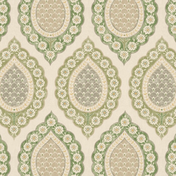 Indienne Fennel Fabric by The Pure Edit