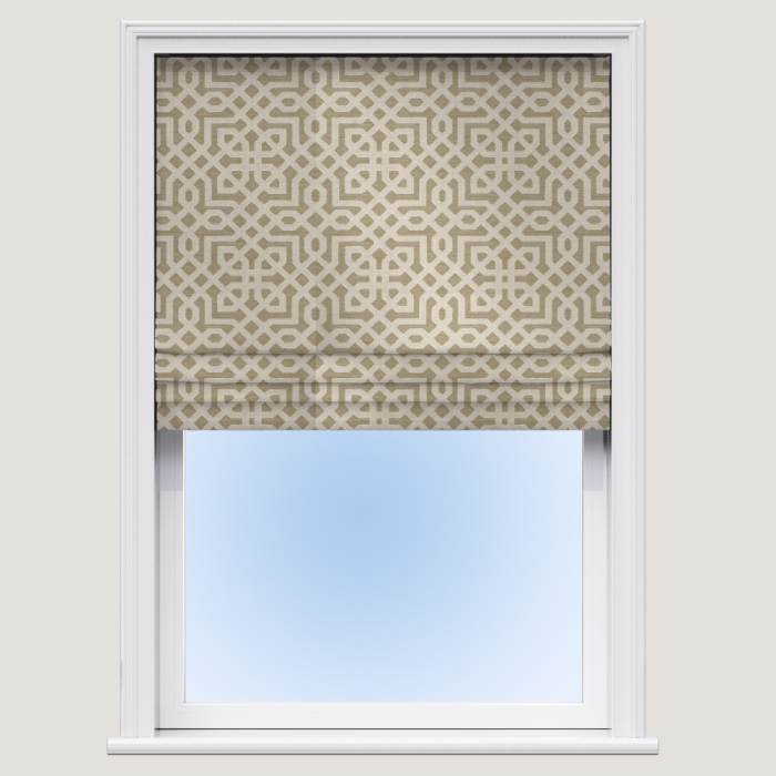 Made To Measure Roman Blind Trellis Champagne