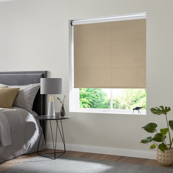 Malton Beige Electric Roller Blind