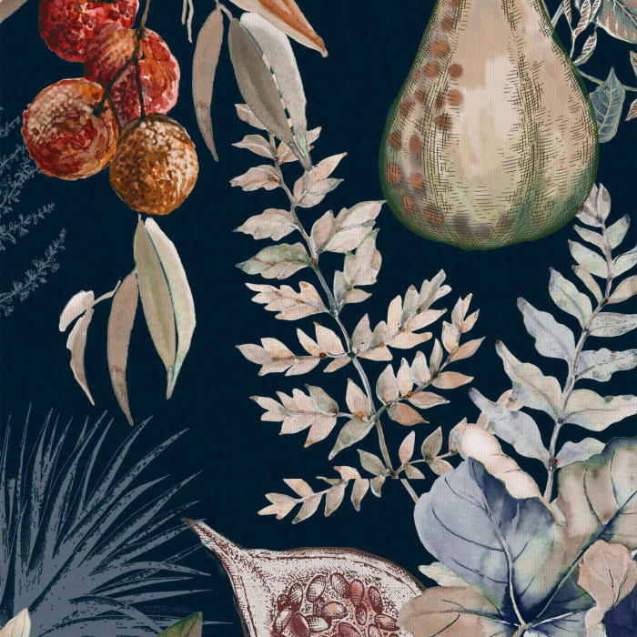 Paloma Midnight Blackout Fabric Sample