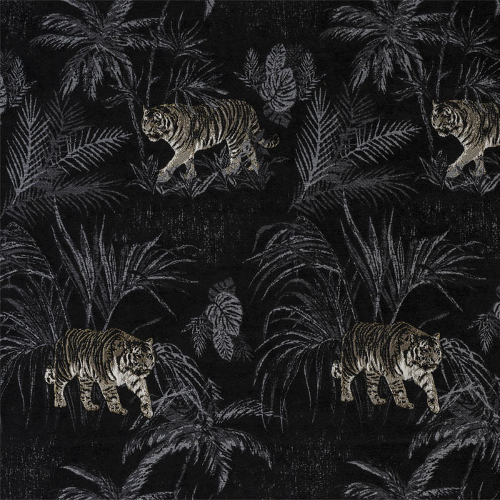 Bengal Noir Fabric by Porter And Stone